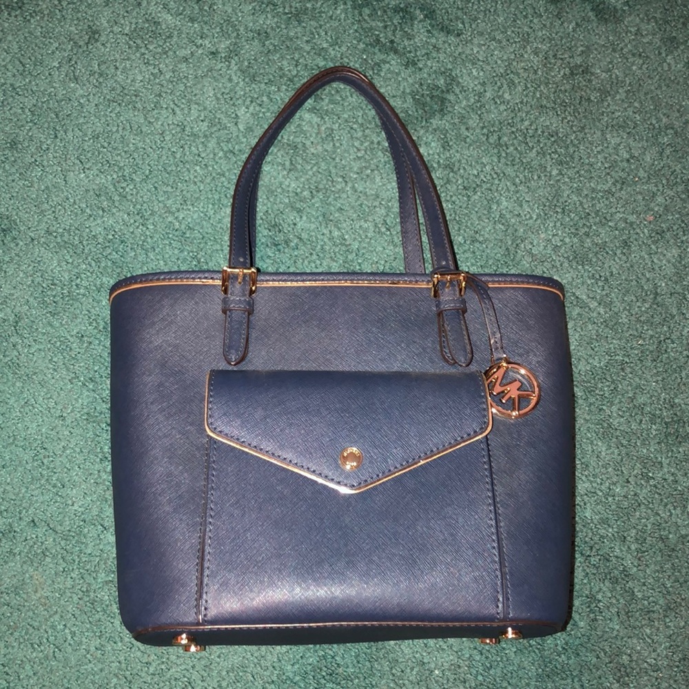 NWT Dark Blue Michael Kors Handbag